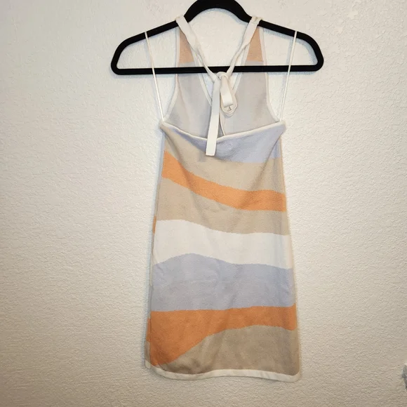Hollister halter top knit dress colorblock S Sundress - Picture 10 of 12